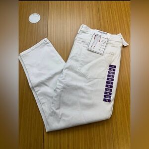 Nine West Gramercy Crop White Jeans